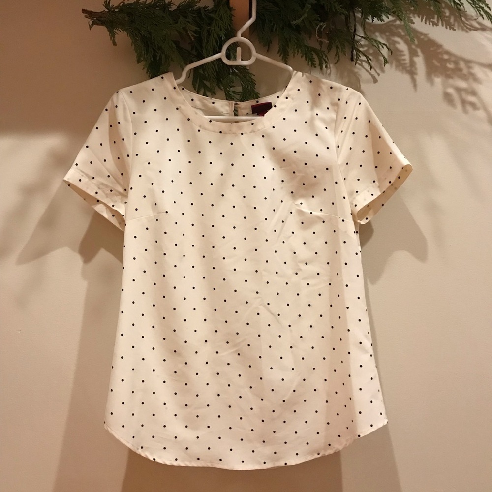 Target Merona polka dot top